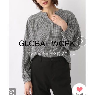 グローバルワーク(GLOBAL WORK)のGLOBAL WORK ギンガムチェック柄　ブラウス　(シャツ/ブラウス(長袖/七分))