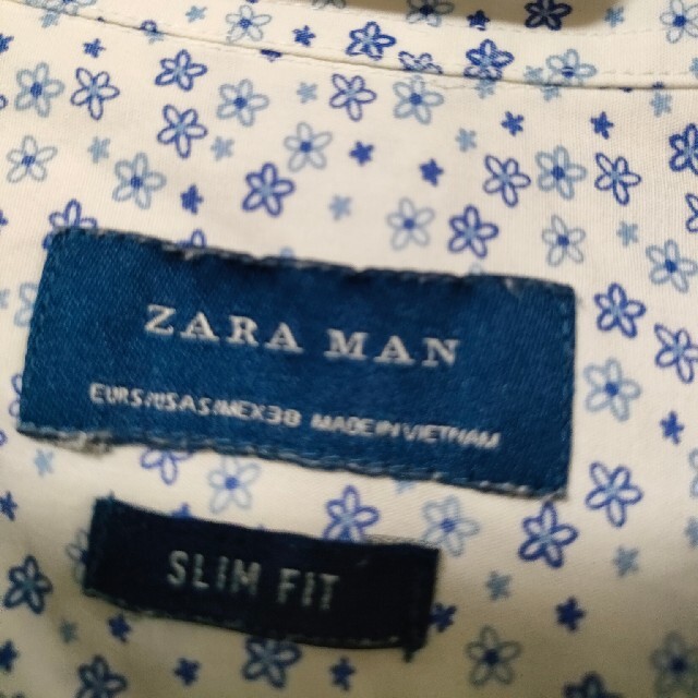 ZARA(ザラ)のZARA　花柄チェックシャツ メンズのトップス(シャツ)の商品写真