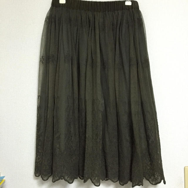 JEANASIS(ジーナシス)のレースフレアスカート ジーナシス レディースのスカート(ひざ丈スカート)の商品写真