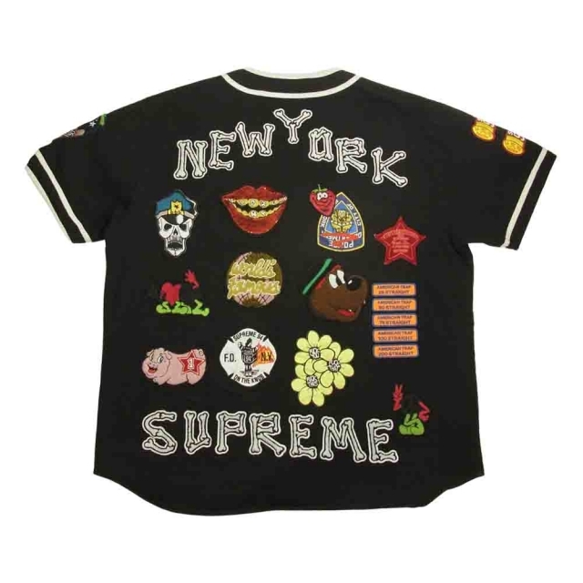 Supreme - Supreme シュプリーム パッチ デニム ベースボールシャツ XL【中古】の通販 by LIFEラクマ店｜シュプリーム