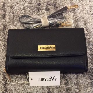 本日限定❗️【商品】LUBYLOVY ショルダー付き長財布★ブラック(財布)