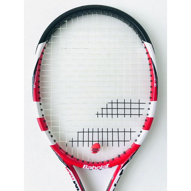 Babolat(バボラ)の【希少】バボラ『ピュアストームツアーGT』テニスラケット／レッド／G2／美品 スポーツ/アウトドアのテニス(ラケット)の商品写真