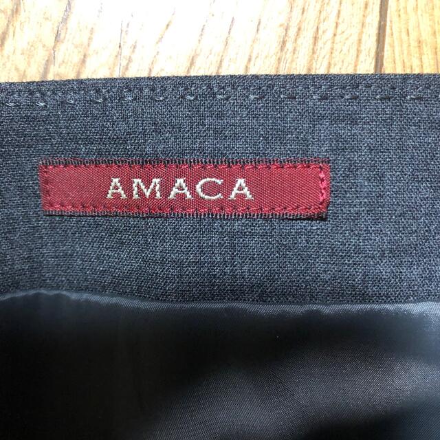 AMACA(アマカ)の美品　アマカの台形スカート レディースのスカート(ひざ丈スカート)の商品写真