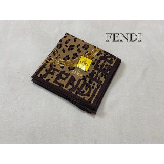 フェンディ(FENDI)のFENDI レオパード　ハンカチ(ハンカチ)