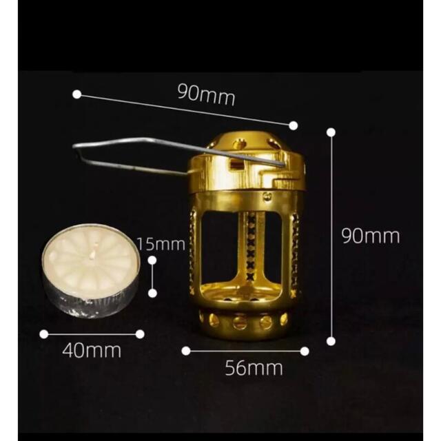 真鍮　超ミニ　オイルランタン　キャンドルランタン　２WAY アルコールランタン スポーツ/アウトドアのアウトドア(ライト/ランタン)の商品写真