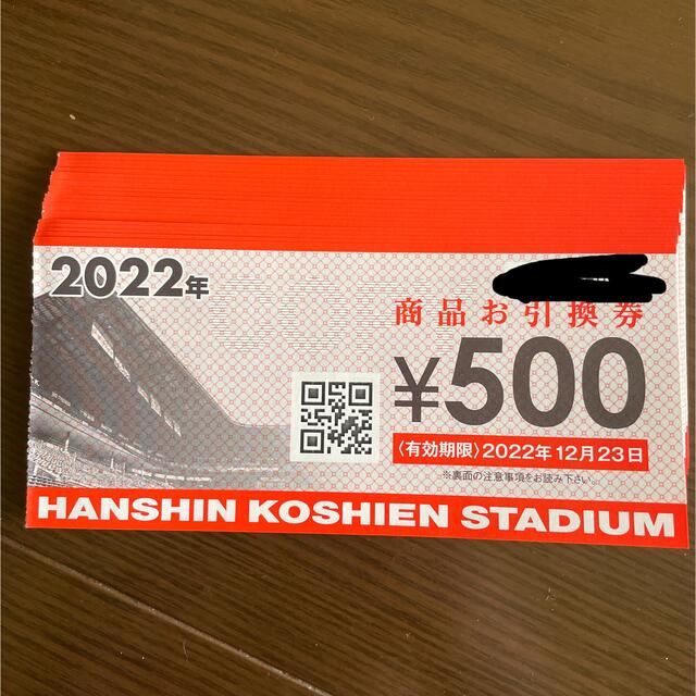阪神甲子園球場　引換券チケット