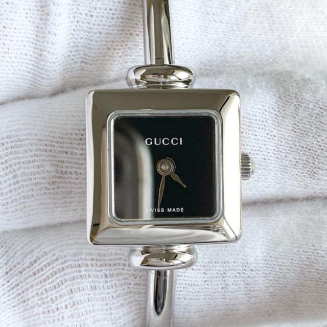新品同様】グッチ GUCCI 時計 腕時計 バングル ウォッチ 黒 | eloit.com