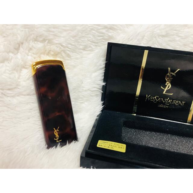 Yves Saint Laurent Beaute(イヴサンローランボーテ)のイヴ・サンローラン ガスライター べっこう柄 メンズのファッション小物(タバコグッズ)の商品写真