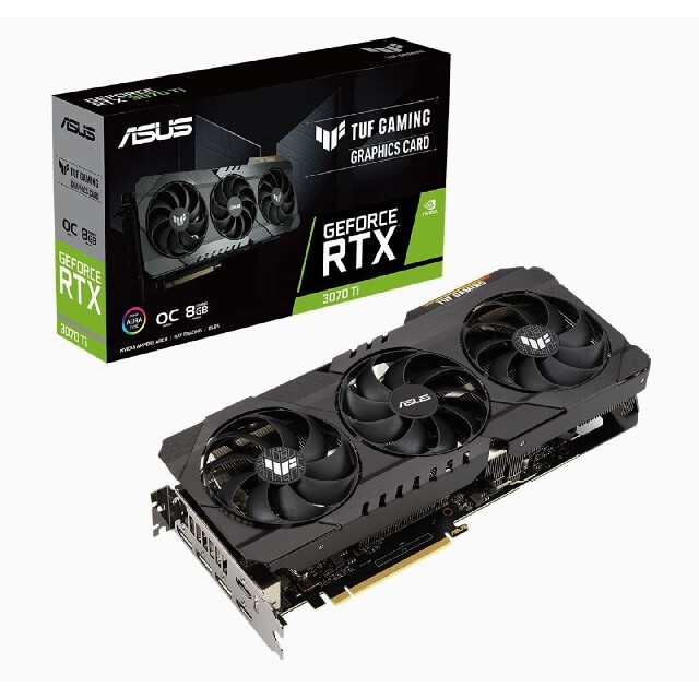 【新品】ASUS RTX 3070 Ti TUF gaming 8G OCASUSメモリ容量