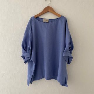 ユナイテッドアローズ(UNITED ARROWS)のユナイテッドアローズ　ブラウス　ブルー　青　パープル　38(シャツ/ブラウス(半袖/袖なし))