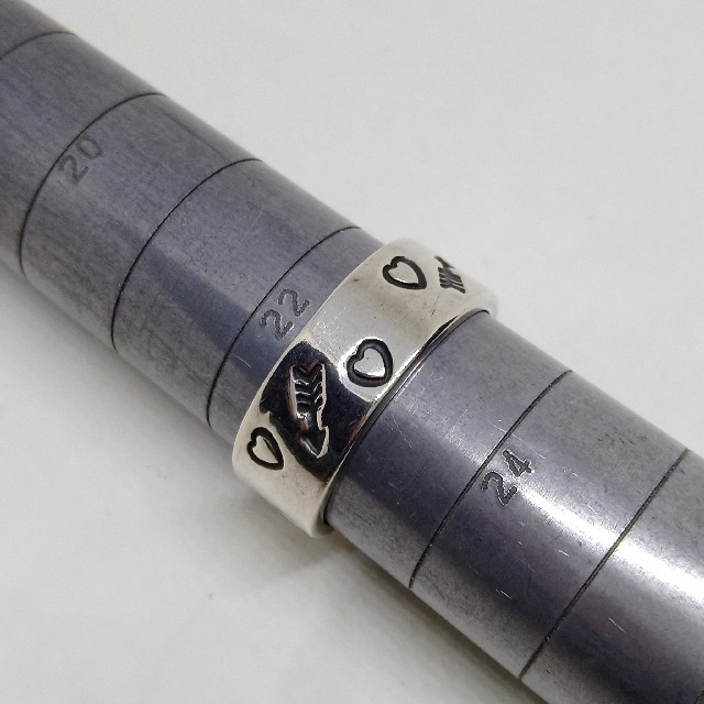 SV925リング　矢＆ハート　23号 メンズのアクセサリー(リング(指輪))の商品写真