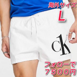 カルバンクライン(Calvin Klein)の海外限定　新品未使用品　 Calvin Klein ショーツ　海パン　ホワイト(水着)