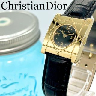 クリスチャンディオール(Christian Dior)の346 クリスチャンディオール時計　ゴールド　レディース腕時計　スクエア　高級(腕時計)