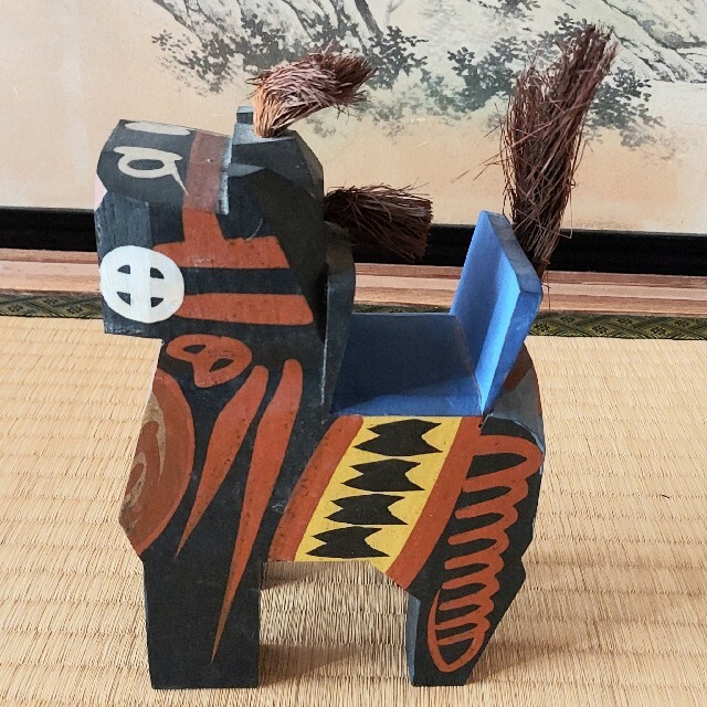 昭和レトロ】三春駒 郷土玩具 福島県 民芸品の通販 by 断捨離中 昭和レトロ】三春駒 郷土玩具 福島県 民芸品の通販 by 断捨離中