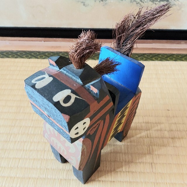 昭和レトロ】三春駒 郷土玩具 福島県 民芸品の通販 by 断捨離中 昭和レトロ】三春駒 郷土玩具 福島県 民芸品の通販 by 断捨離中