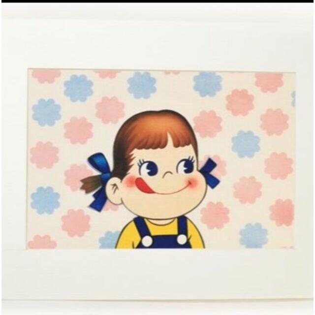 版画浮世絵 ペコちゃん 花柄 江戸木版画 70周年 限定70枚