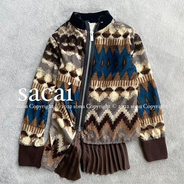 Sacai ブラウスネックハイネック