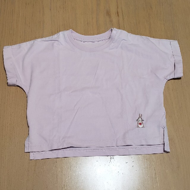 UNIQLO(ユニクロ)のUNIQLO baby エアリズム Tシャツ 2枚 80cm　保育園用に キッズ/ベビー/マタニティのベビー服(~85cm)(Ｔシャツ)の商品写真