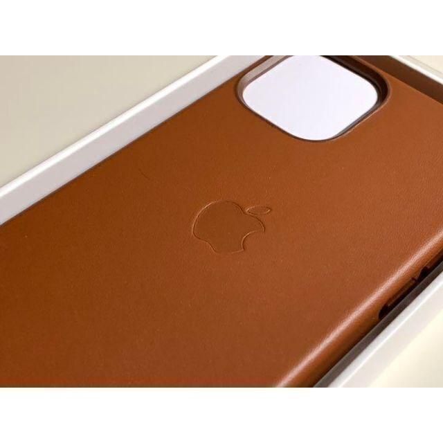 Apple(アップル)の【新品】純正 iPhone 12 mini レザーケース・サドルブラウン スマホ/家電/カメラのスマホアクセサリー(iPhoneケース)の商品写真