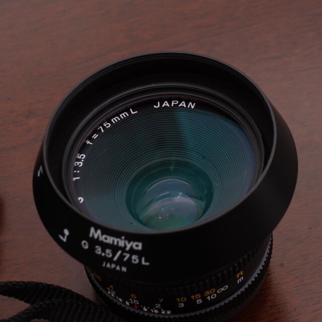 USTMamiya(マミヤ)のマミヤ Mamiya New 6 MF レンズ 50mm 75mm 150mm スマホ/家電/カメラのカメラ(フィルムカメラ)の商品写真