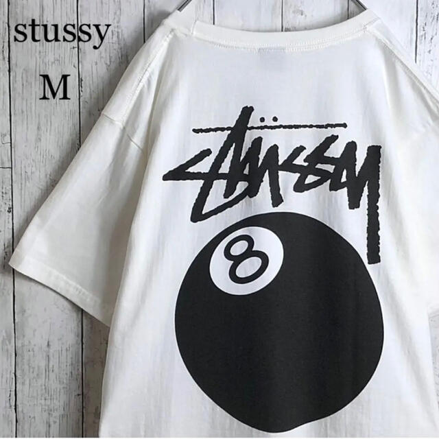 【美品】stussy ステューシー スウェット 8ボール プリント