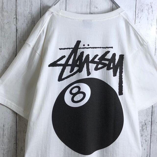 優先配送 STUSSY ロンt ビッグロゴ バックプリント supreme econet.bi