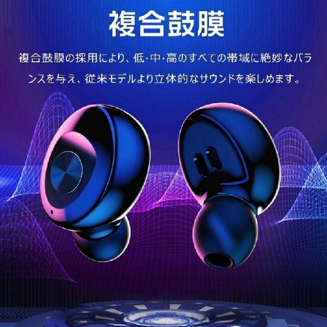 ワイヤレスイヤホン　ピンク　XG-8　　Bluetooth スマホ/家電/カメラのオーディオ機器(ヘッドフォン/イヤフォン)の商品写真