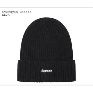 シュプリーム(Supreme)のSupreme overdyed Beanie black(ニット帽/ビーニー)