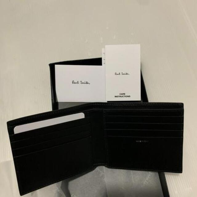 Paul Smith(ポールスミス)のポールスミス Paul Smith 2つ折り財布 メンズ ブラック　 メンズのファッション小物(名刺入れ/定期入れ)の商品写真