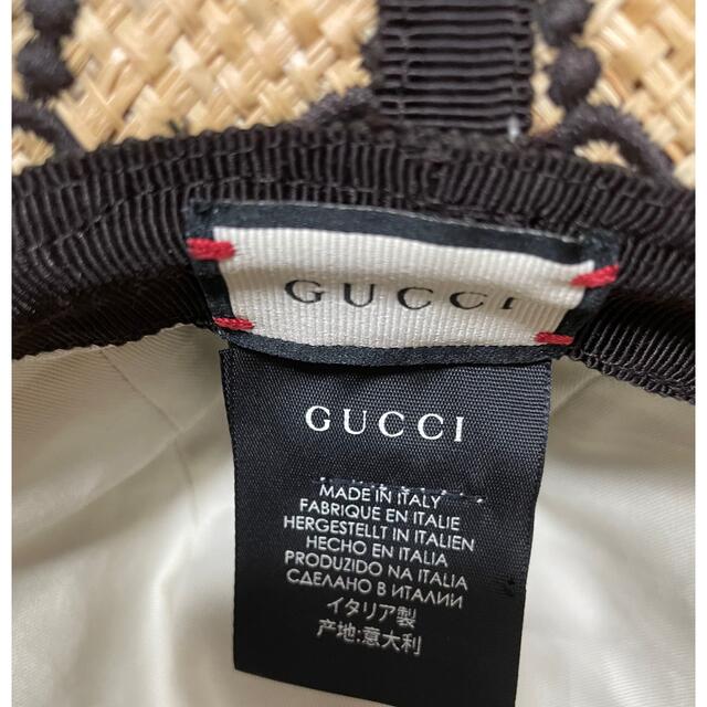 Gucci(グッチ)のGUCCI 麦わら帽子 レディースの帽子(麦わら帽子/ストローハット)の商品写真