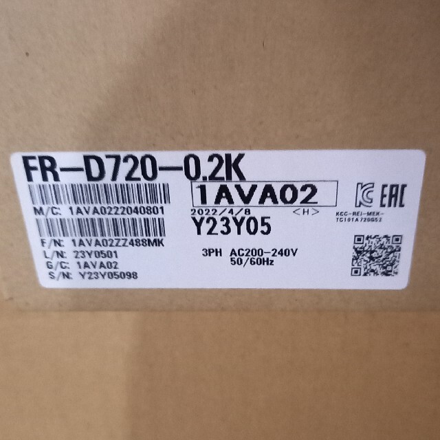 好評につき延長！ 三菱インバーター FR-D720 0.2k