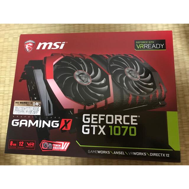 PC/タブレットMSI GeForce GTX 1070 GAMING X 8G