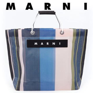 マルニ(Marni)の新品　MARNI マルニ　フラワーカフェ　トートバッグ　ナイトブルー　(トートバッグ)