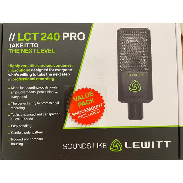 未開封 LEWITT LCT 240Pro コンデンサーマイク