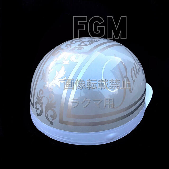 カスタムペイントヘルメットラメ半キャップホテルレディradyホワイト