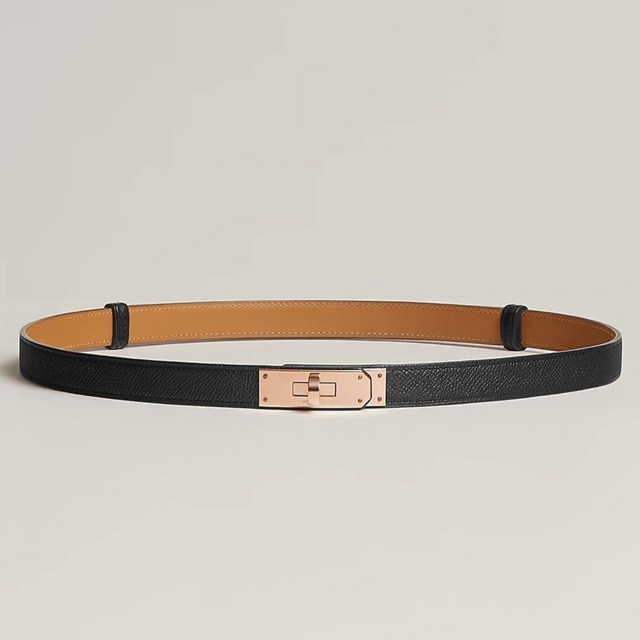 驚きの値段 Hermes 18 ケリー ピンクゴールド ノアール ケリーベルト
