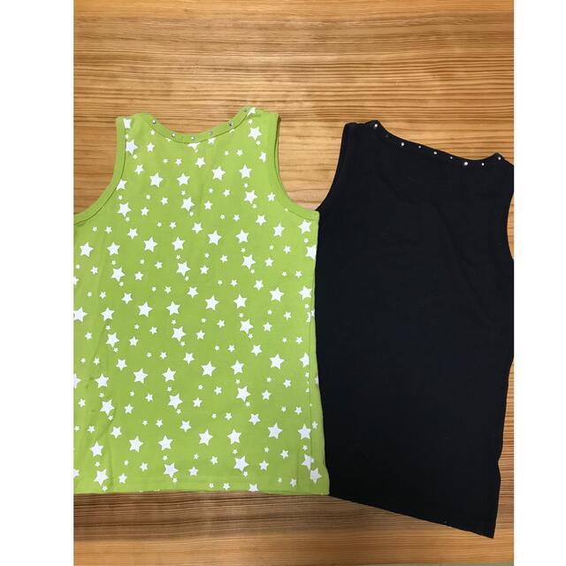 １３０センチ　タンクトップ　２枚 キッズ/ベビー/マタニティのキッズ服女の子用(90cm~)(Tシャツ/カットソー)の商品写真