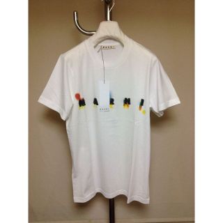 マルニ(Marni)の新品 46 21aw MARNI ロゴ Tシャツ 白 2310(Tシャツ/カットソー(半袖/袖なし))