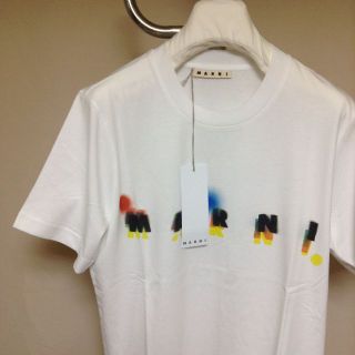 新品 46 21aw MARNI ロゴ Tシャツ 白 2310