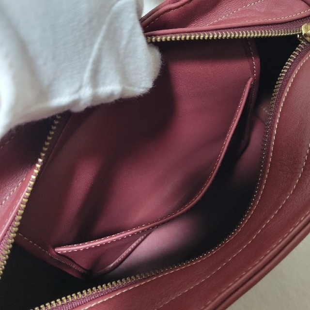 【美品】COACHオールドコーチ ハンドバッグ トートバッグ ボルドー 9303