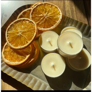 オレンジの香り　ソイキャンドルティーライト　5個セット(アロマ/キャンドル)