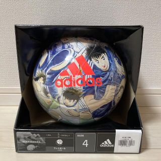 アディダス(adidas)のアディダス ツバサ トレーニング サッカーボール 4号球  ホワイト×ブルー(ボール)