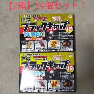 アースセイヤク(アース製薬)のアース製薬 ブラックキャップ 12個入り×2箱(日用品/生活雑貨)