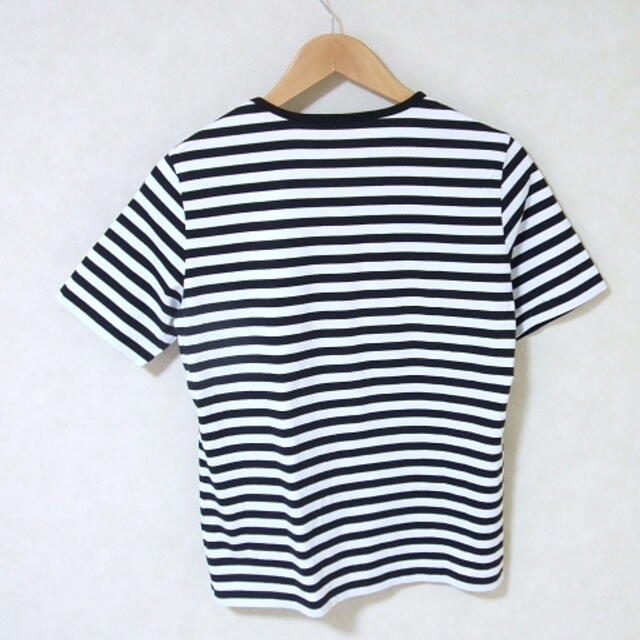 marimekko(マリメッコ)のmarimekko ボーダー ロゴ 半袖Ｔシャツ サイズM マリメッコ レディースのトップス(Tシャツ(半袖/袖なし))の商品写真