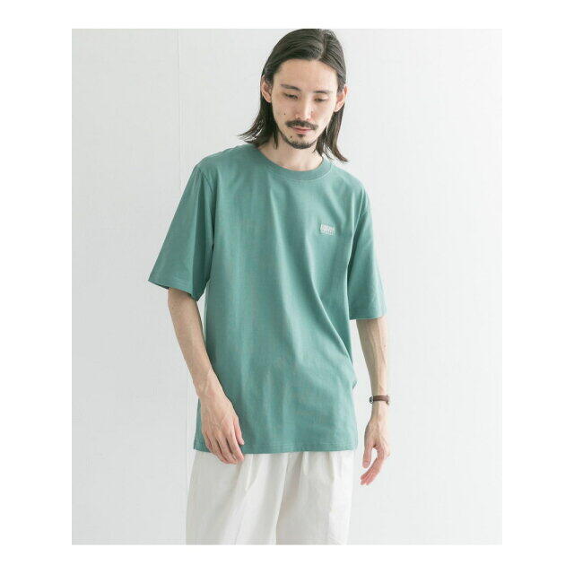 URBAN RESEARCH(アーバンリサーチ)の【PURPLE】『別注』UNIVERSAL OVERALL*URBAN RESEARCH エンブロイダリーTシャツ メンズのトップス(Tシャツ/カットソー(半袖/袖なし))の商品写真