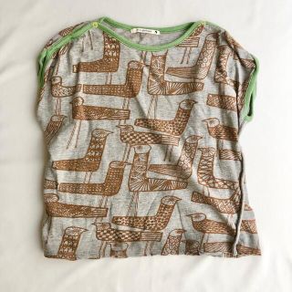 ミナペルホネン(mina perhonen)のミナペルホネン　キッズ　110 半袖カットソー　Tシャツ　鳥(Tシャツ/カットソー)