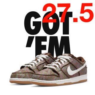 ナイキ(NIKE)のNike SB Dunk Low PRM Brown Paisley 27.5(スニーカー)