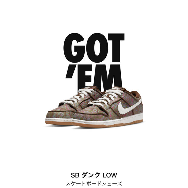 Nike SB Dunk Low PRM "Brown Paisley"