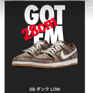 ナイキ(NIKE)の[suprememanさん専用]NIKE SB DUNK low paisley(スニーカー)