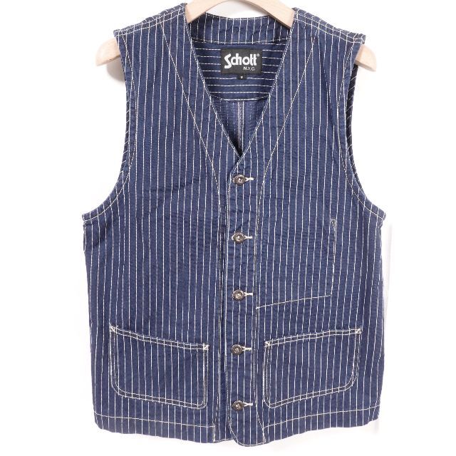 schott - Schott ショット　OLD HICKORY VEST　メンズ　インディゴ